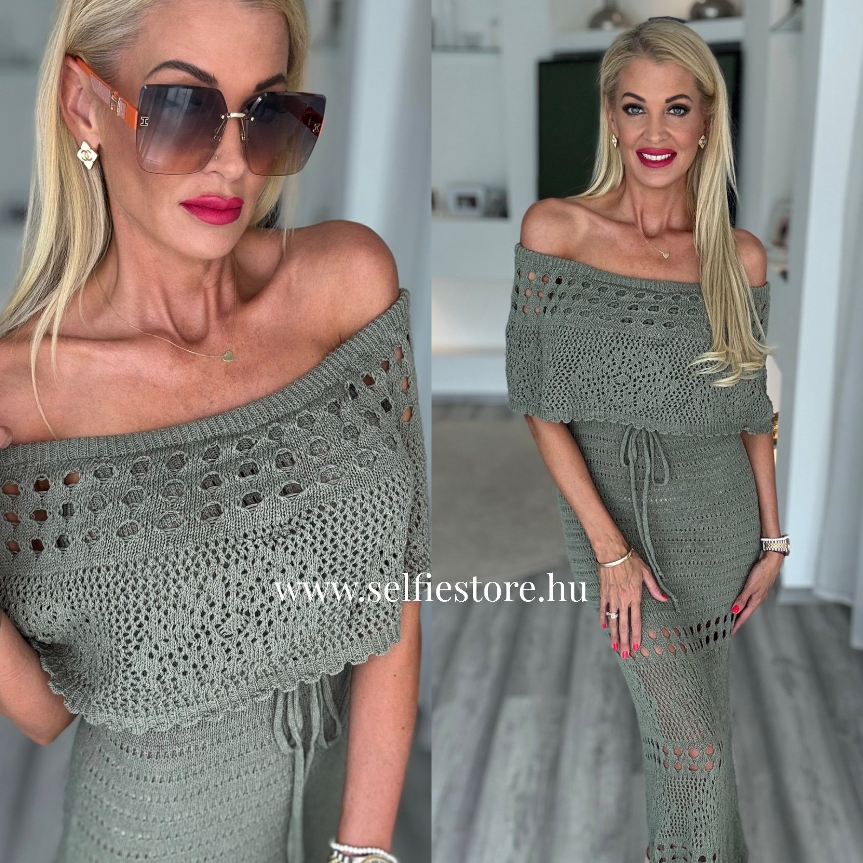SANTORINI ruha khaki