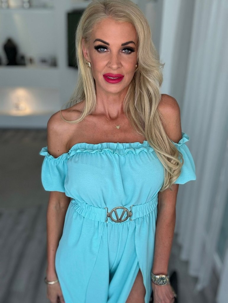 TIFFANY overal övvel türkiz
