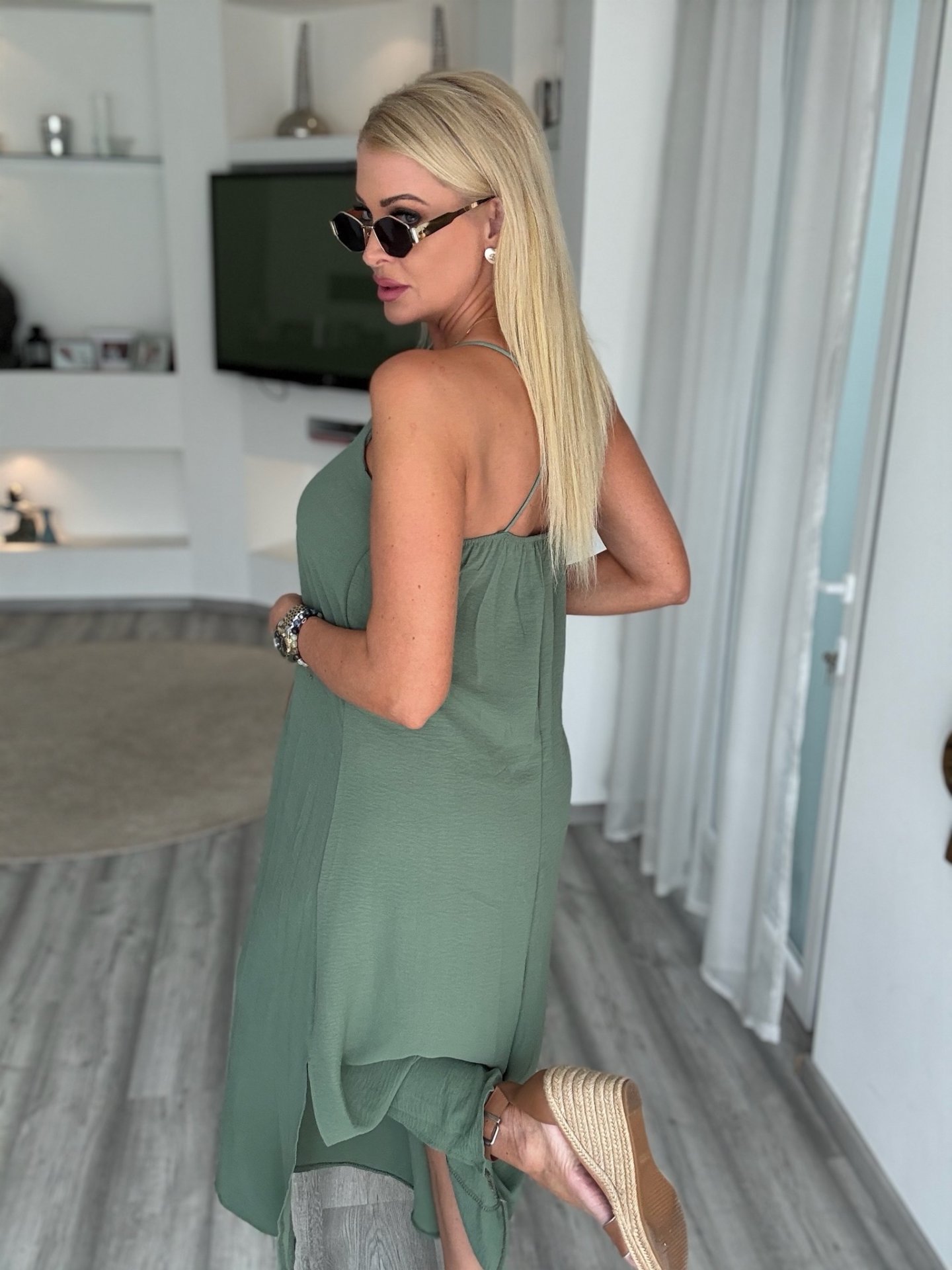 NINA maxi ruha khaki