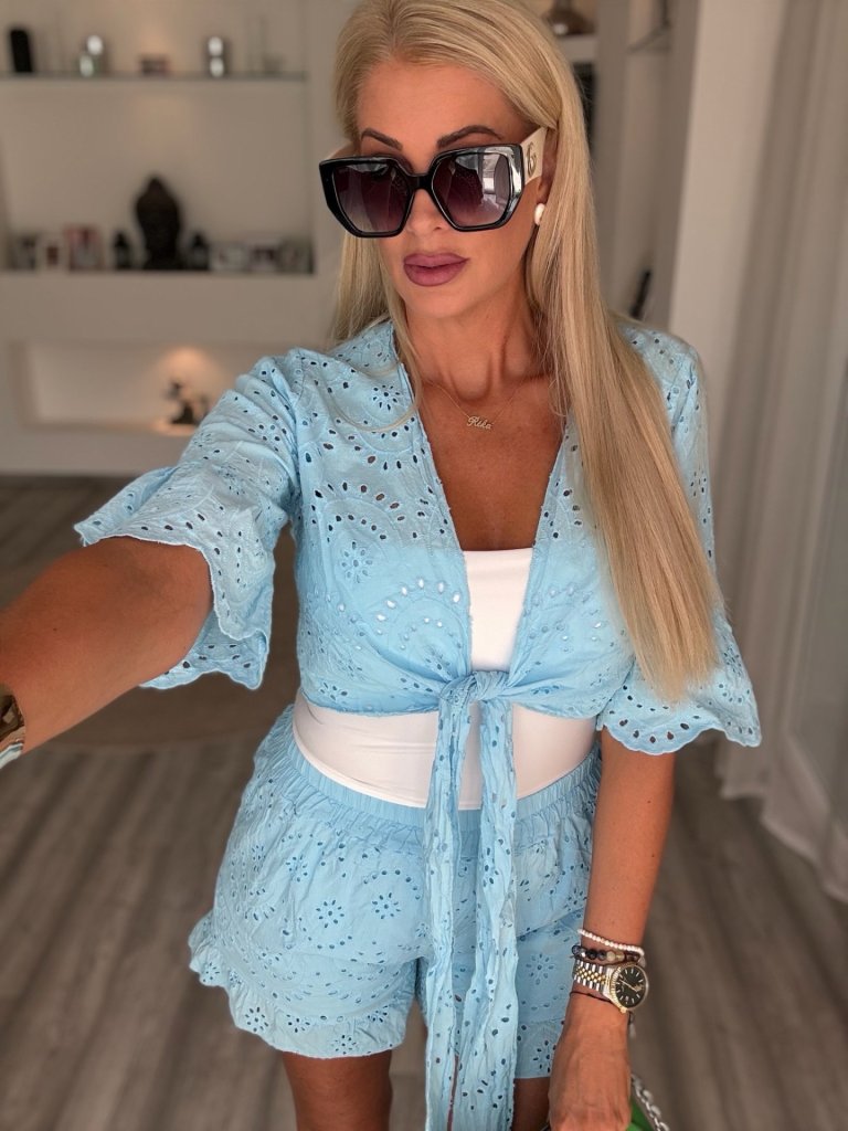 BELLINA madeira szett babakék