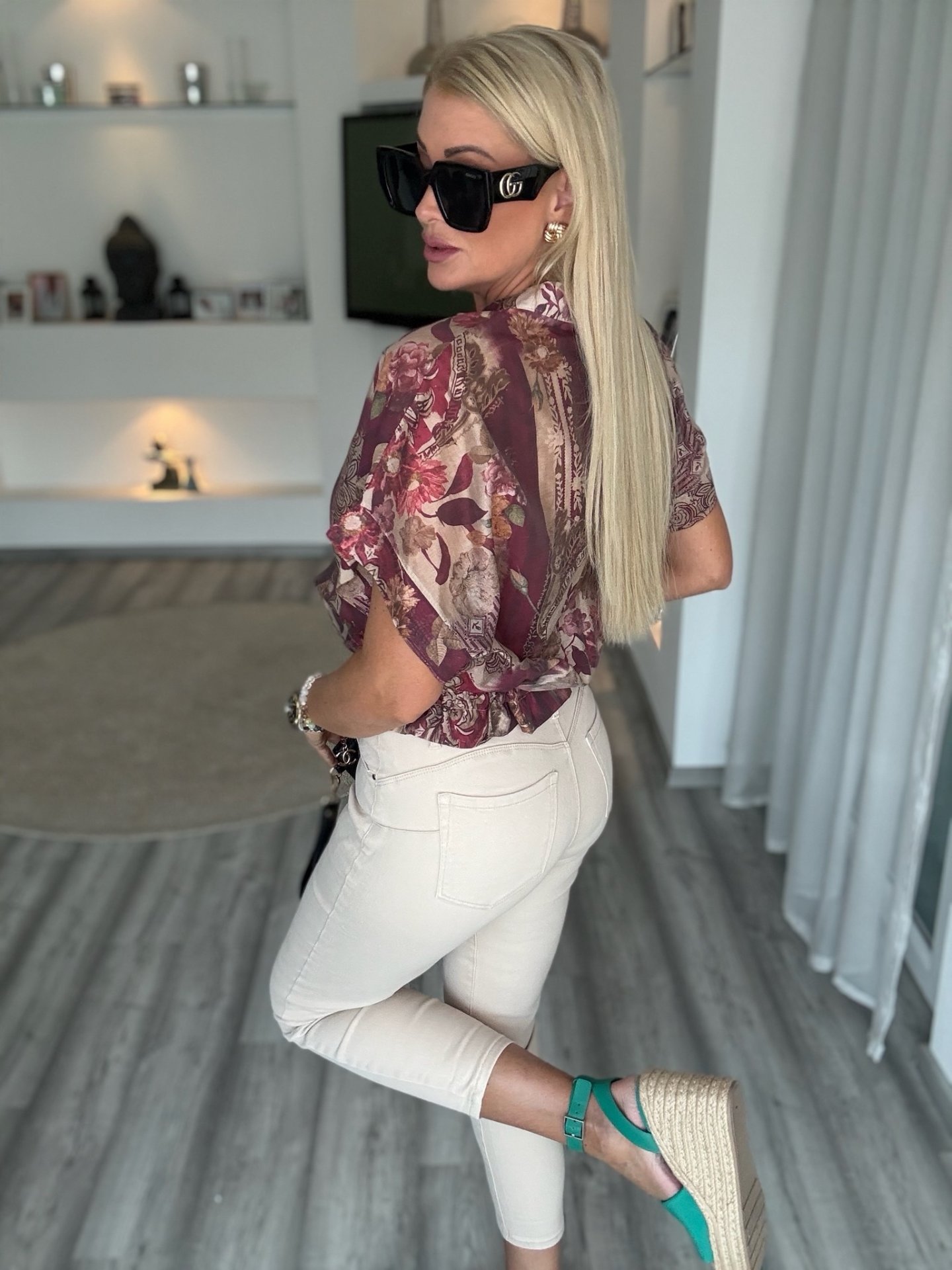 VINTAGE ROSE blouson kabátka bordó