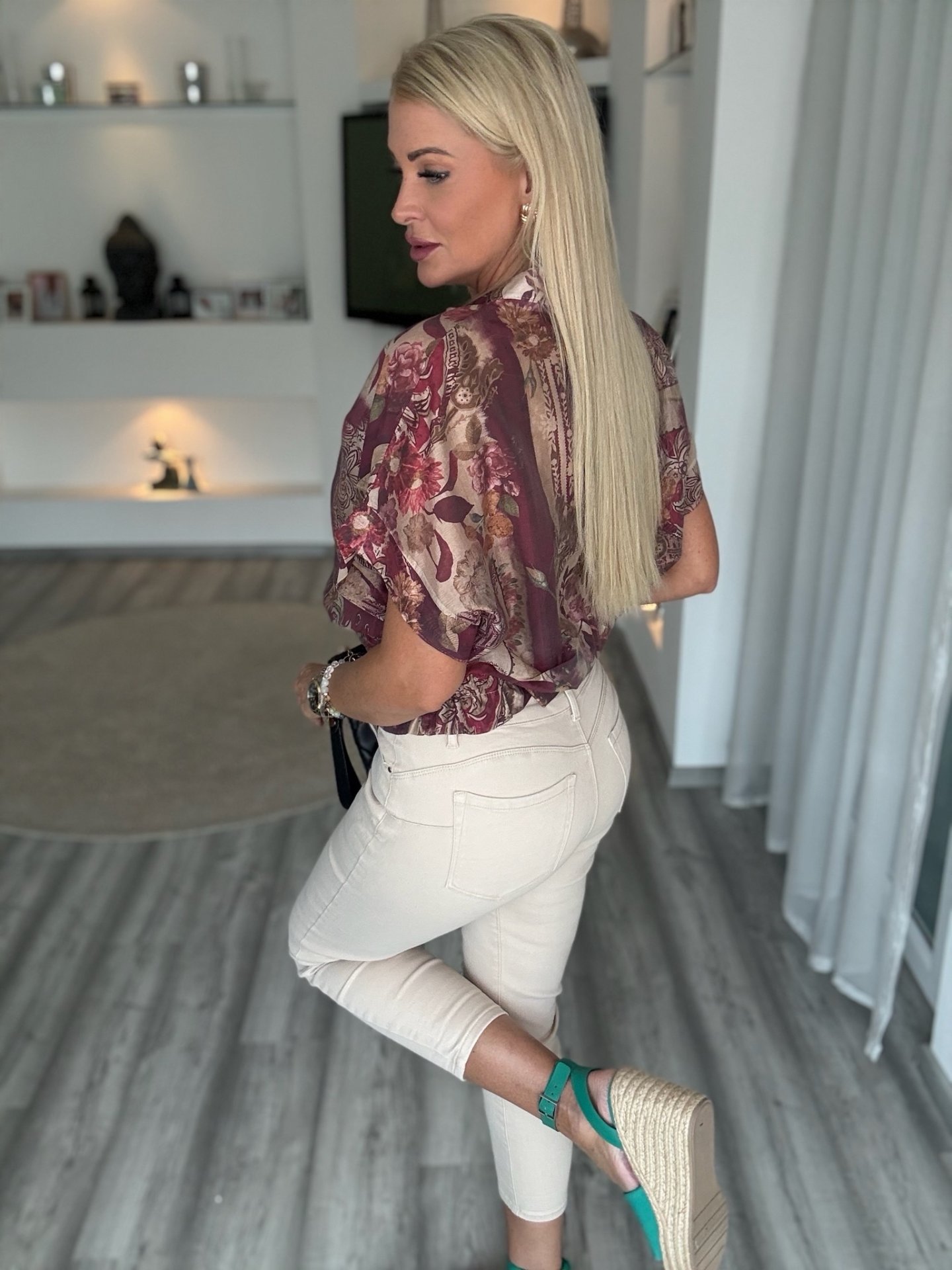 MOM jeans bézs  BF655-59