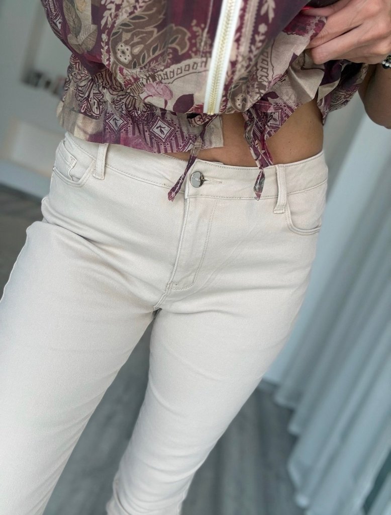MOM jeans bézs  BF655-59