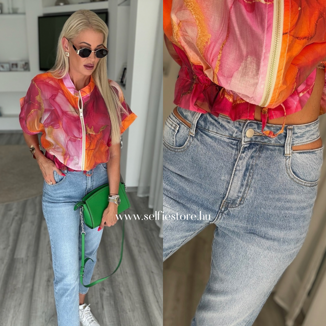 SIDE CUT mom jeans  BS773