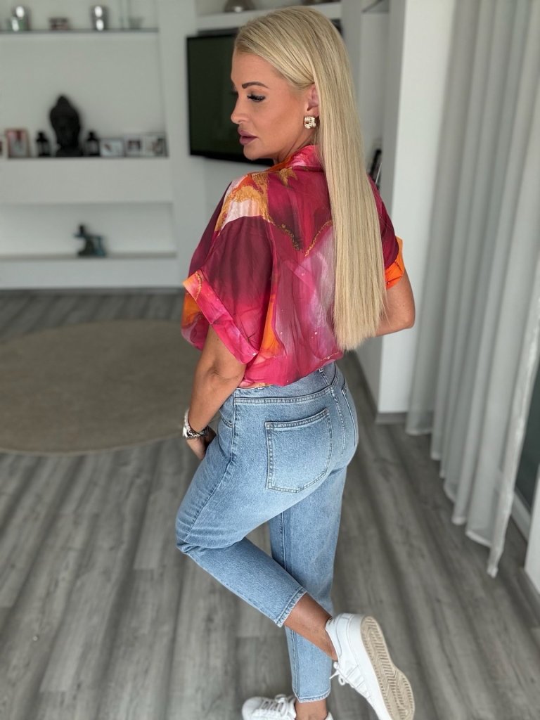 SIDE CUT mom jeans  BS773