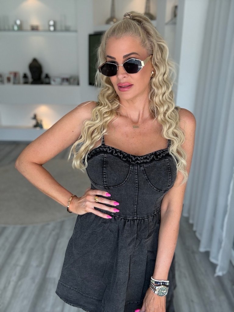 CASSIE farmer ruha szürke