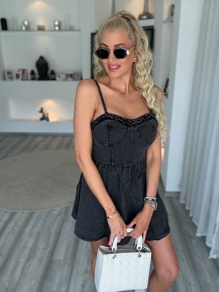 CASSIE farmer ruha szürke