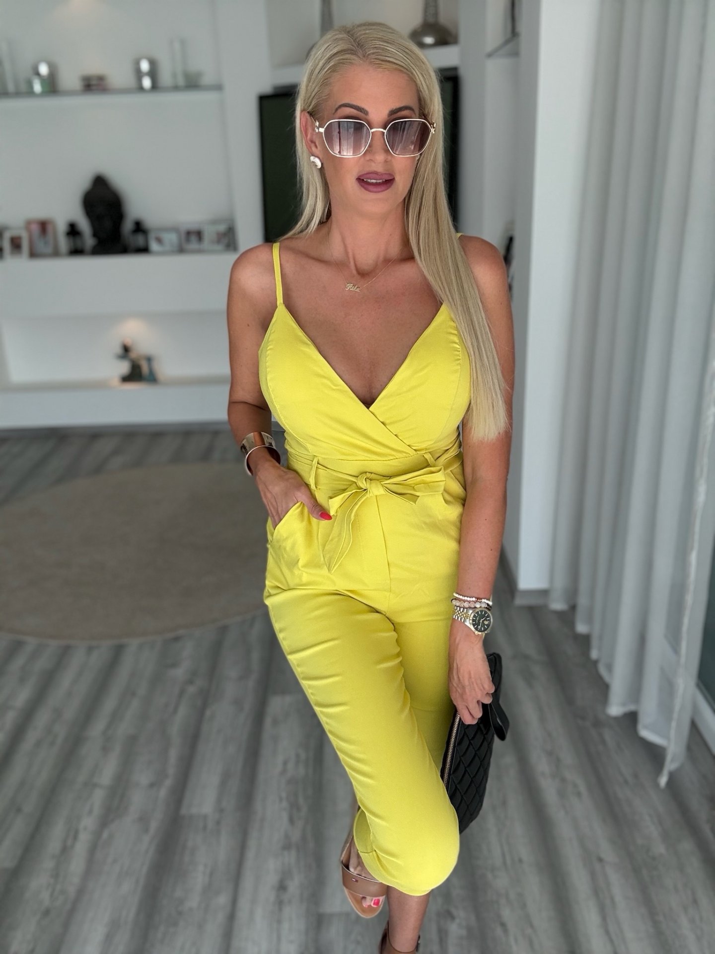 DORINA hosszú overal sárga