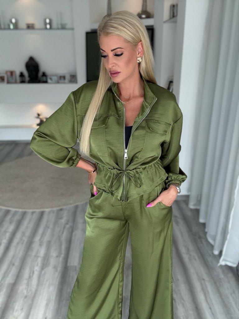 GRAVITY saten szett khaki