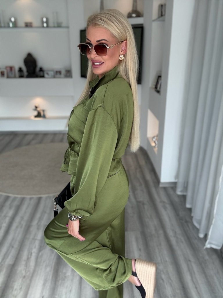 GRAVITY saten szett khaki