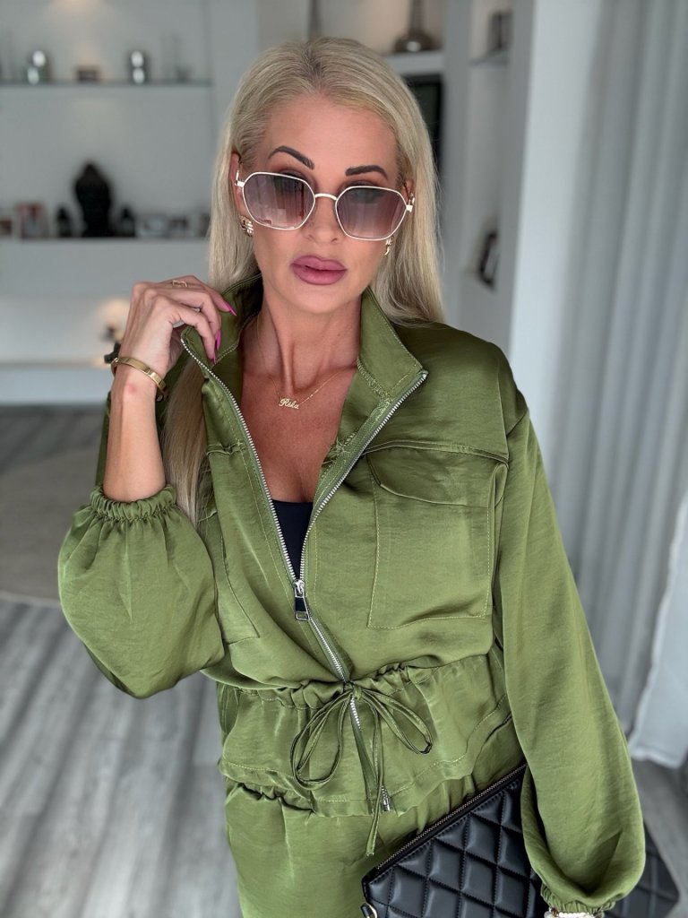 GRAVITY saten szett khaki