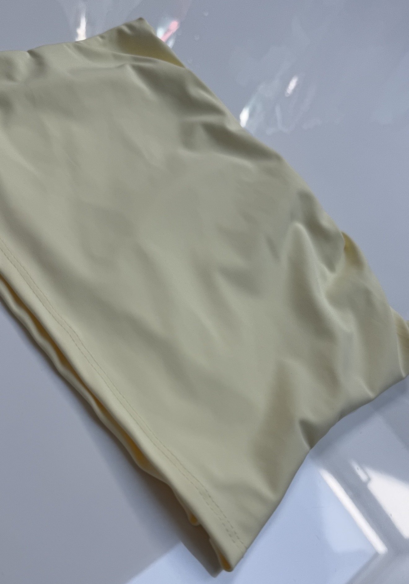 DINA crop top sárga