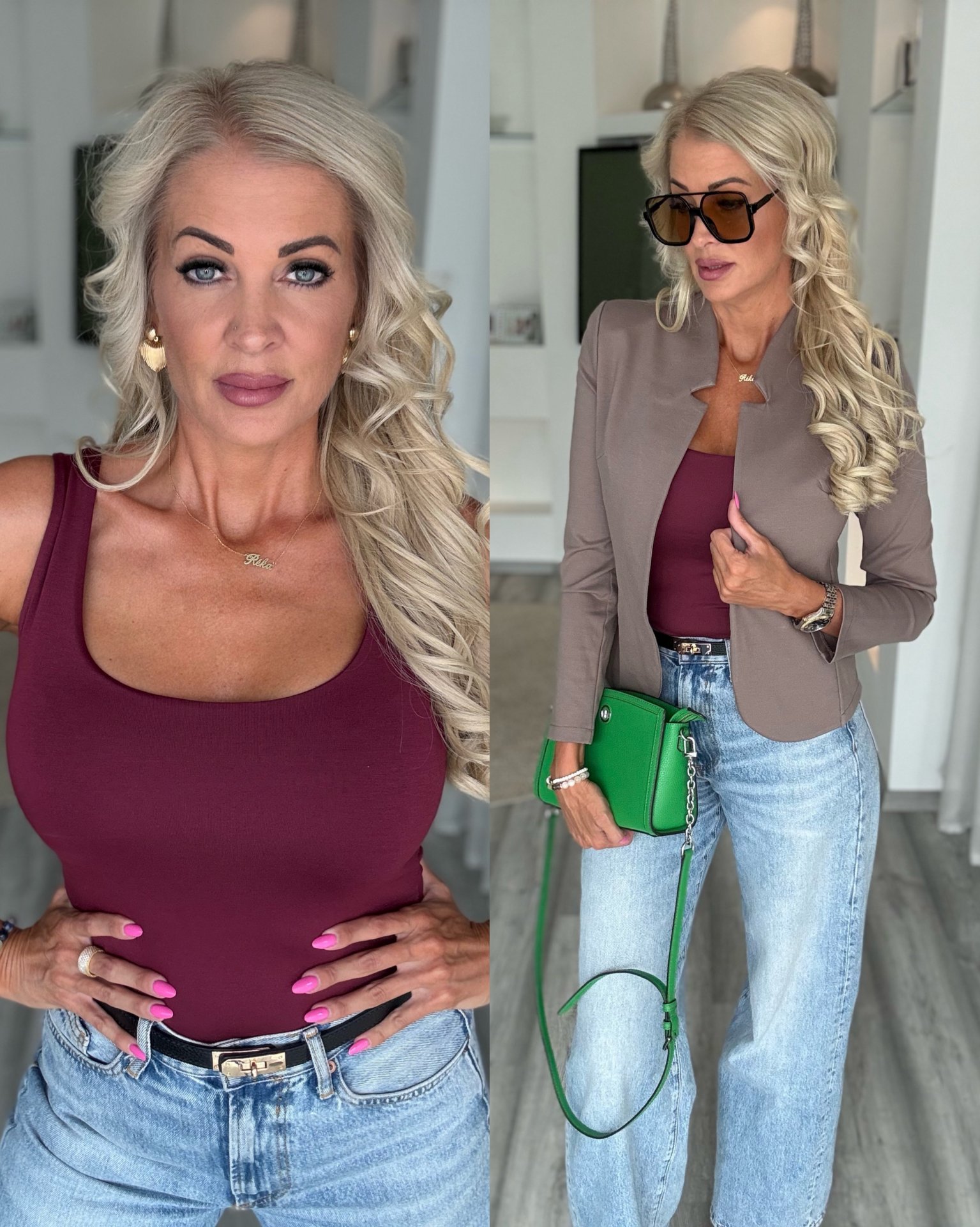LAURA pamut trikó burgundi 
