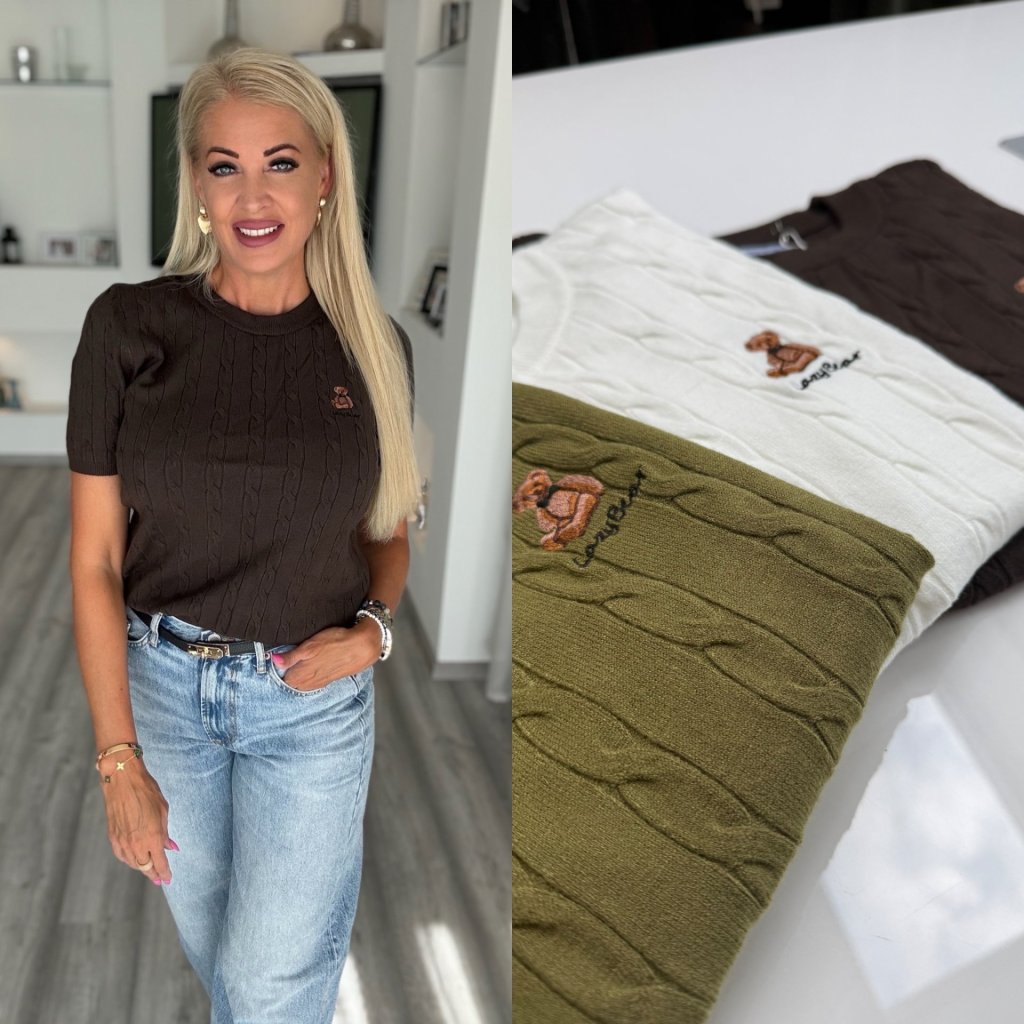 NORDIC teddy pulóver csokoládé C5015