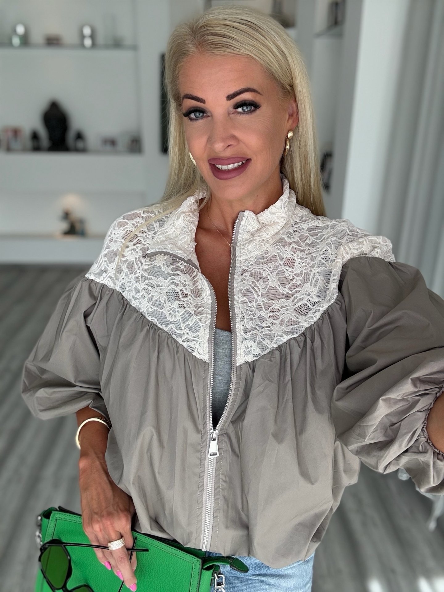 ROSELLE bomber dzseki taupe