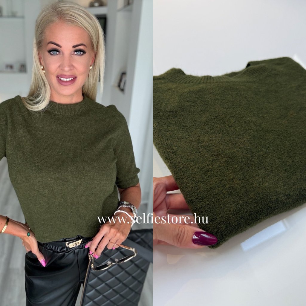 ALPACA pulcsi khaki 