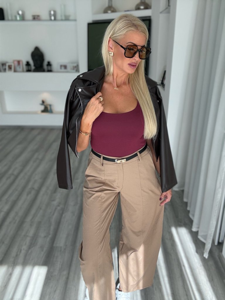 VALENTINO ballon farmer camel