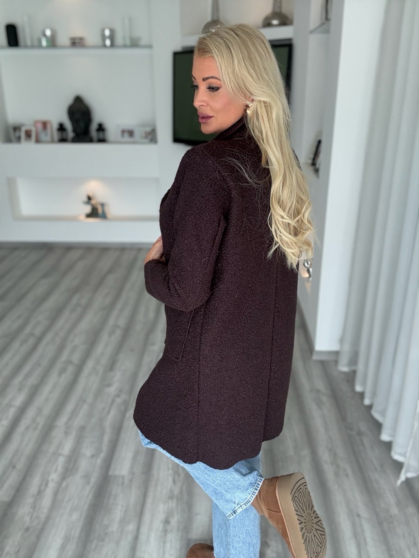 ELORA teddy átmeneti kabi csokoládé 