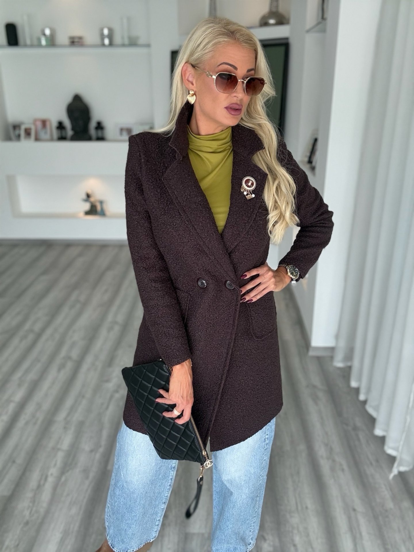 ELORA teddy átmeneti kabi csokoládé 