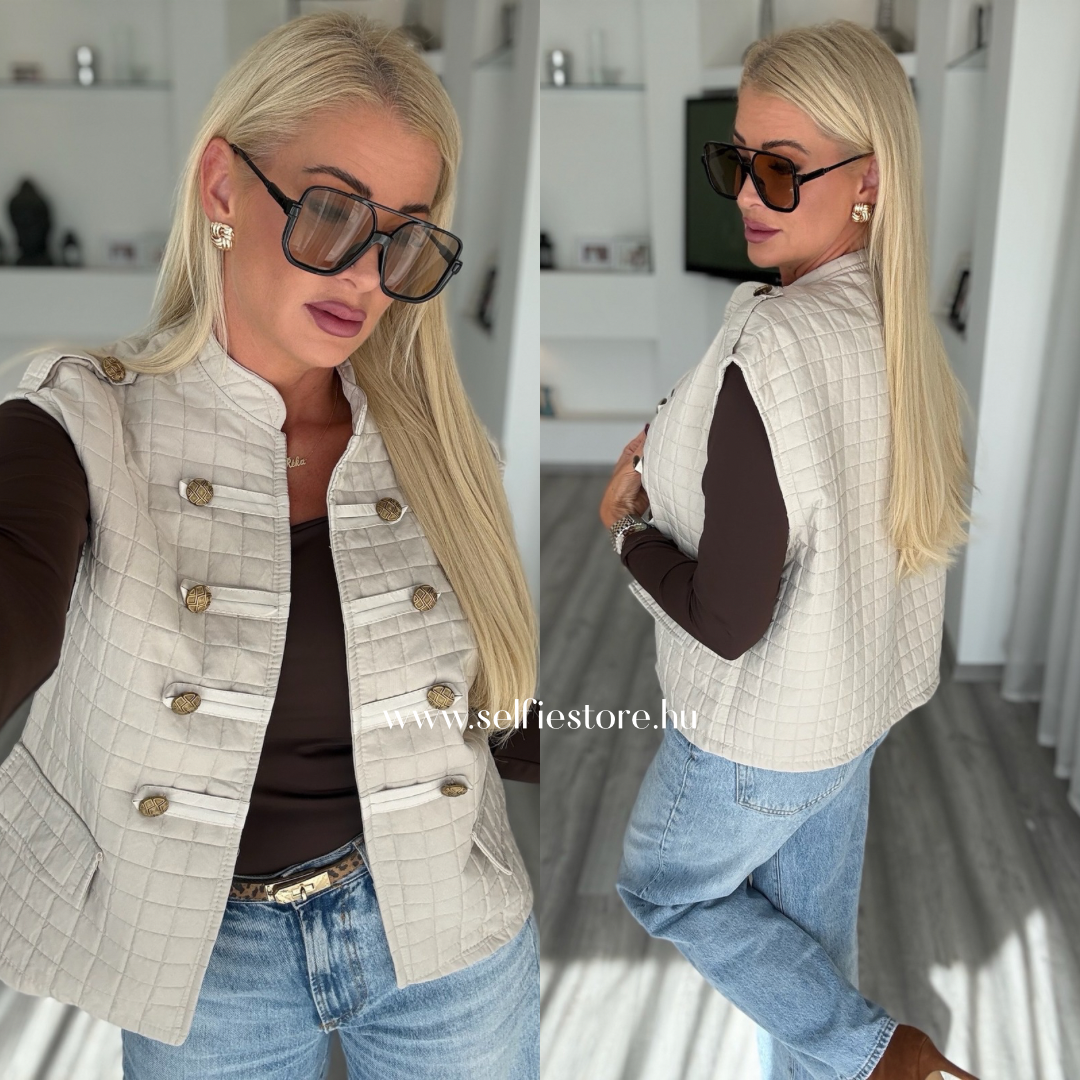 CHANELLE mellény bézs