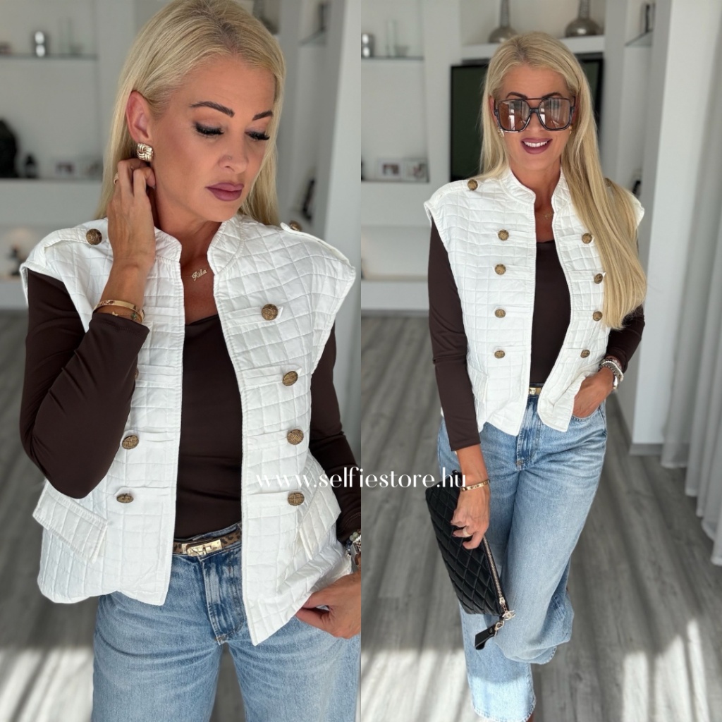 CHANELLE mellény fehér