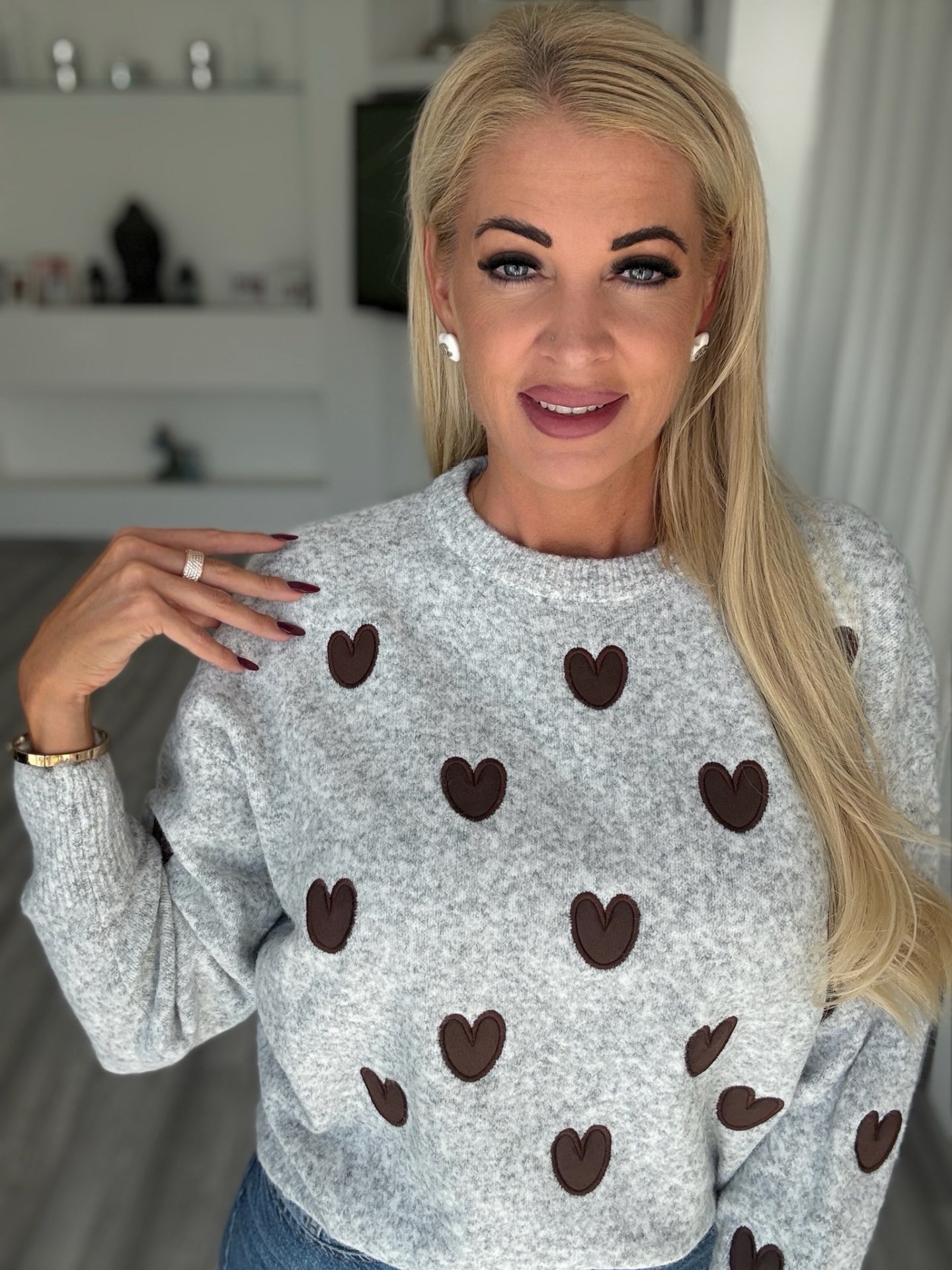 CUPIDO pulcsi szürke