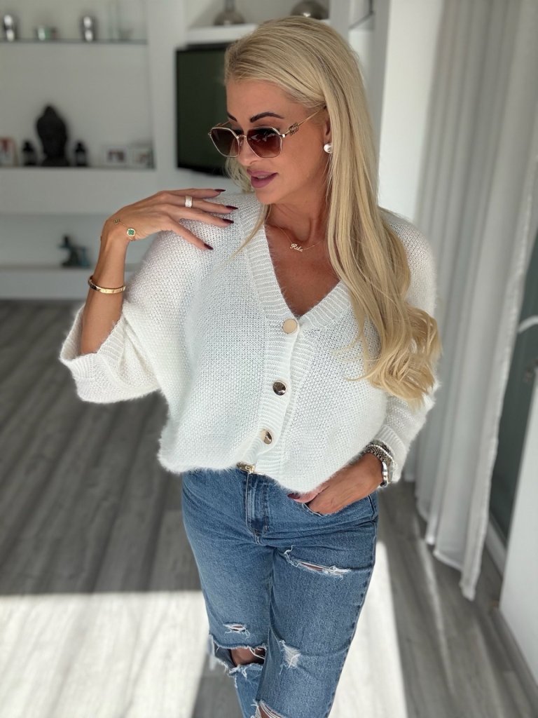 LUNELLE kardigán fehér