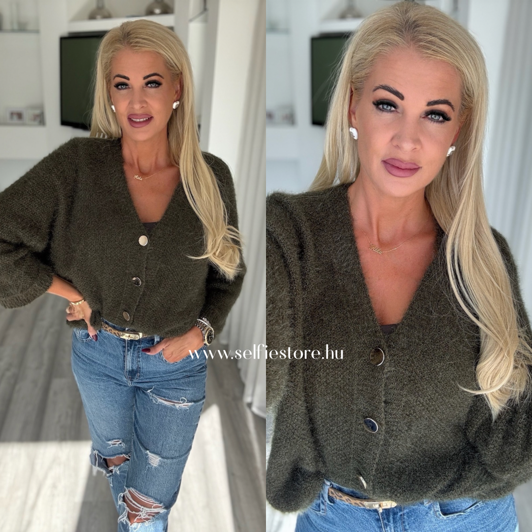 LUNELLE kardigán khaki