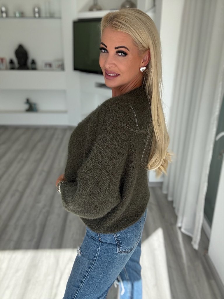 LUNELLE kardigán khaki