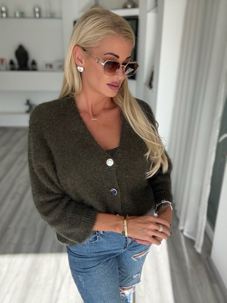 LUNELLE kardigán khaki