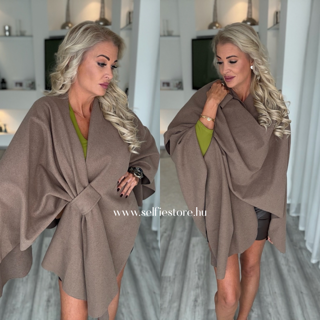 AMARA poncsó taupe