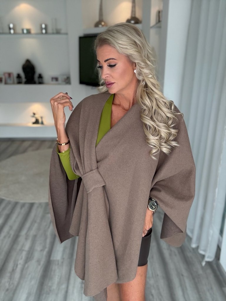 AMARA poncsó taupe