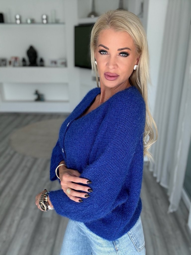 LUNELLE kardigán királykék