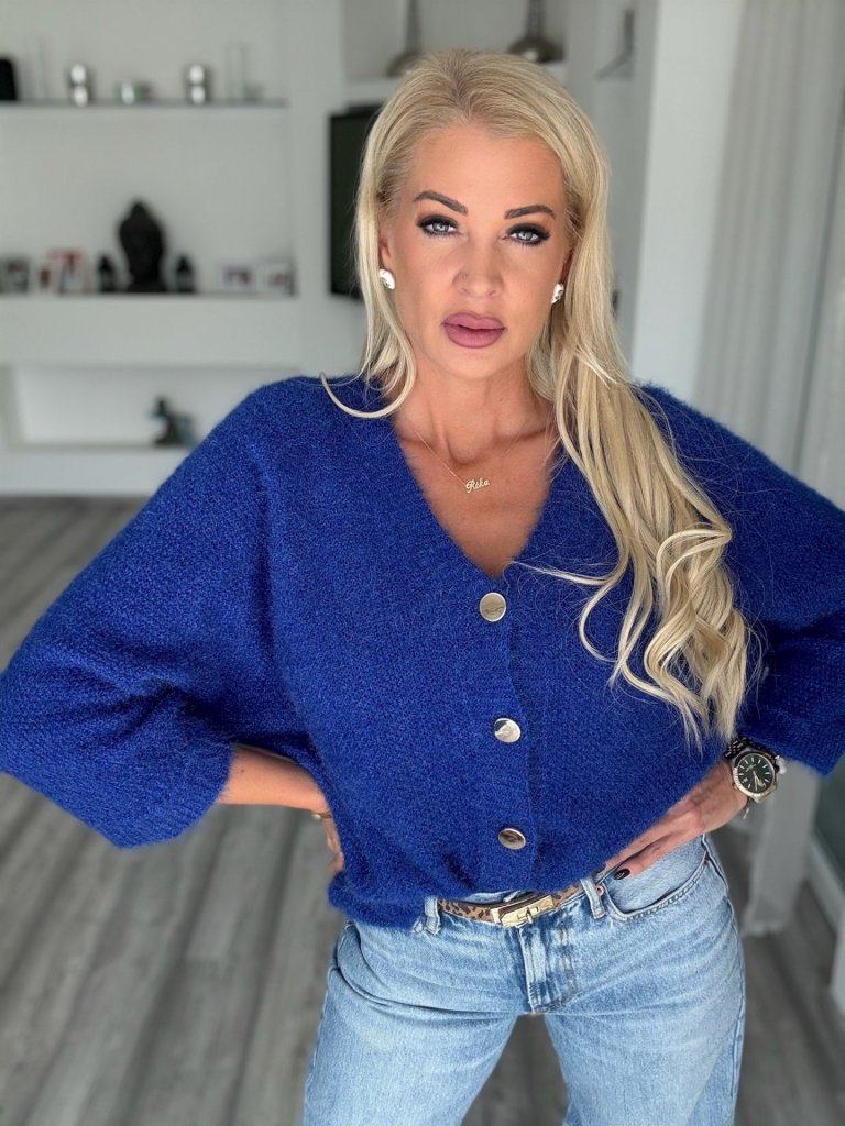 LUNELLE kardigán királykék