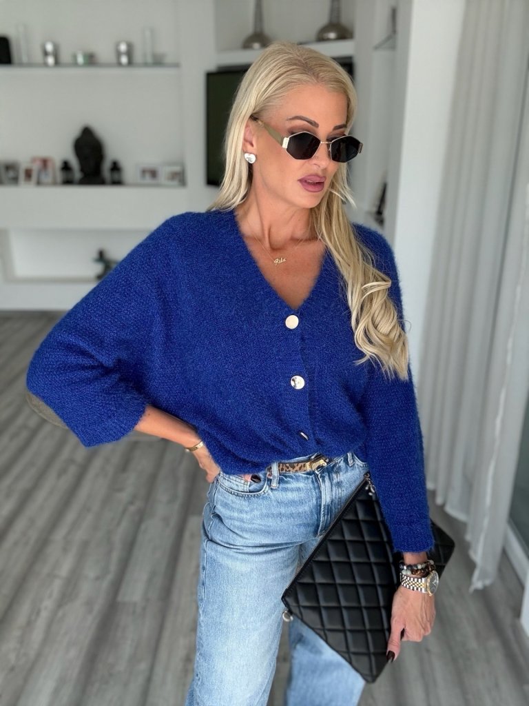 LUNELLE kardigán királykék