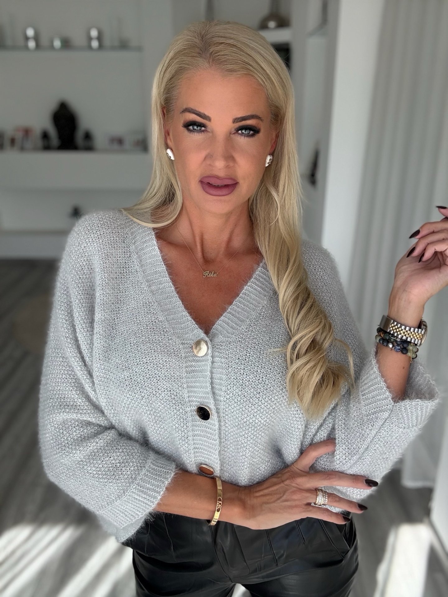 LUNELLE kardigán szürke