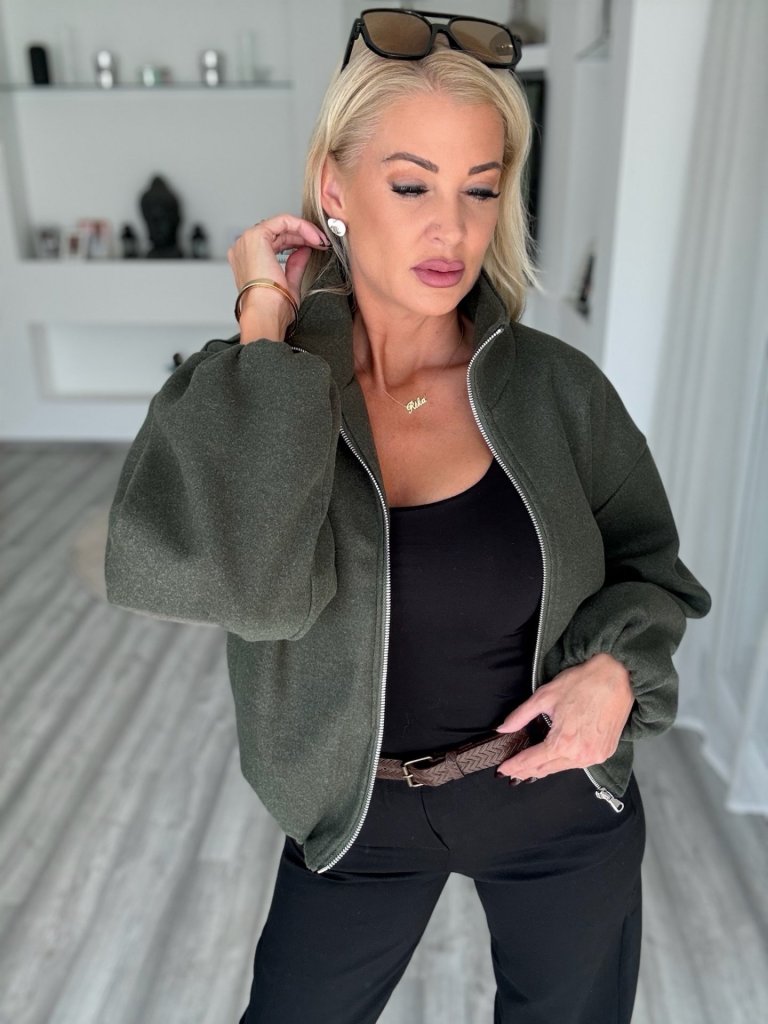 BRUNA kabát khaki