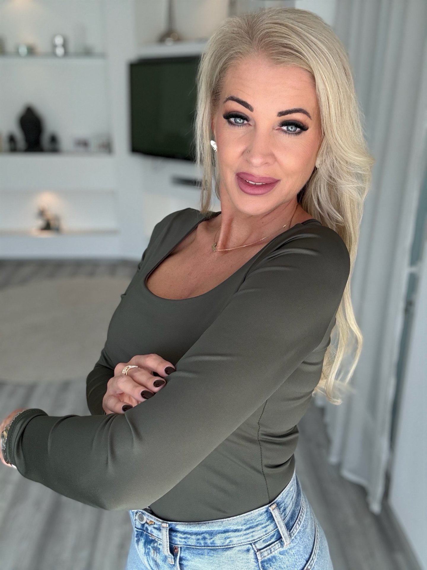 ESZTER jégselyem felső khaki